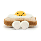Plush toy Amuseables Egglantine Egg On Toast  on a white background