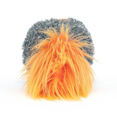 Amuseables Space Comet that is a gray and orange plush toy shown from the rear on a white background