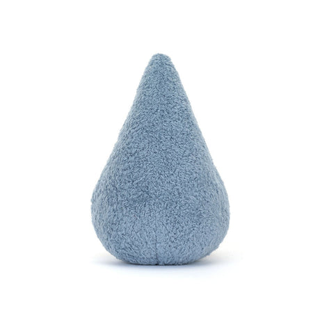 Amuseables Happy Raindrop is a soft, blue plush toy shaped like a raindrop, perfect as a comforting stuffed toy or kid's birthday gift.