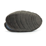 Rear view of a dark gray Amuseables Michelle Mussel on a white background