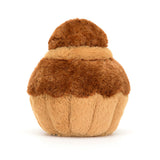 Amuseables Brigitte Brioche is a soft plush toy designed to resemble a brioche pastry with rich brown and tan colors, perfect for kids as a cuddly and charming gift.