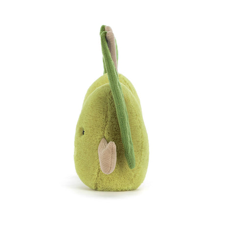 Green plush toy Amuseables Pair of Olives on a white background
