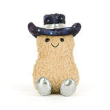 Amuseables Peanut Space Rodeo Outfit Plush toy with a galaxy-patterned hat on a white background