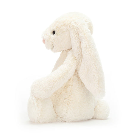 Plush Bashful Cream Bunny Large on a white background