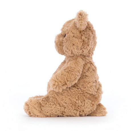 Plush Bartholomew Bear Tiny sitting on a white background