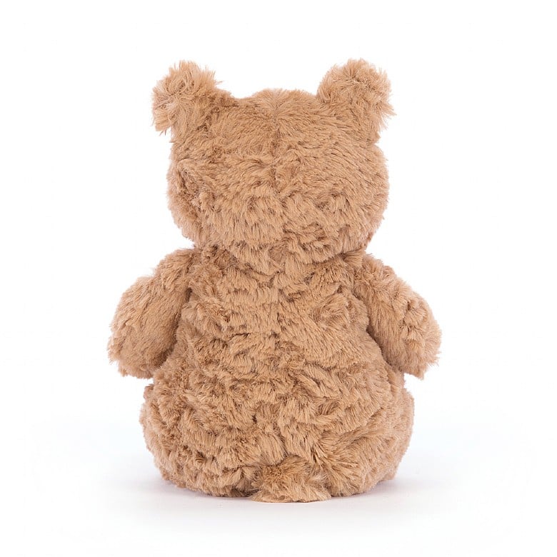Brown Bartholomew Bear Tiny sitting on a white background