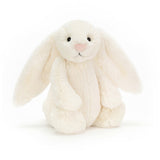 Plush Bashful Cream Bunny Medium on a white background