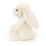 Plush Bashful Cream Bunny Medium on a white background