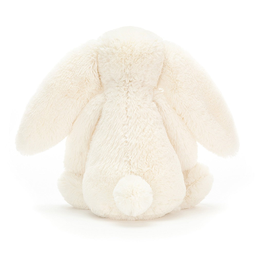 Cream-colored Bashful Cream Bunny Medium plush toy on a white background