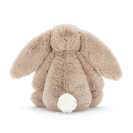 Fluffy Bashful Beige Bunny Small on a white background