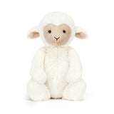 White plush Skipson Lamb Original with a soft texture on a white background