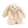 Bashful Luxe Bunny Willow Medium soft plush bunny with floppy ears and a cozy cream-colored fur, perfect as a cuddly baby toy or toddler companion.