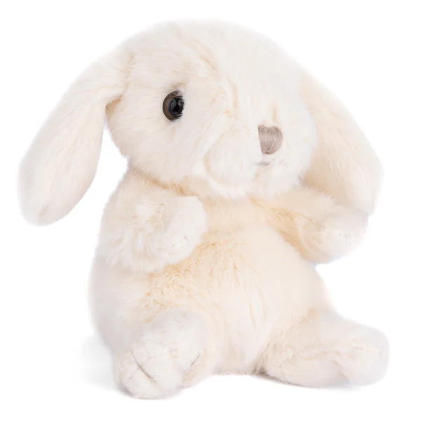 Plush Kanini - White bunny on a white background