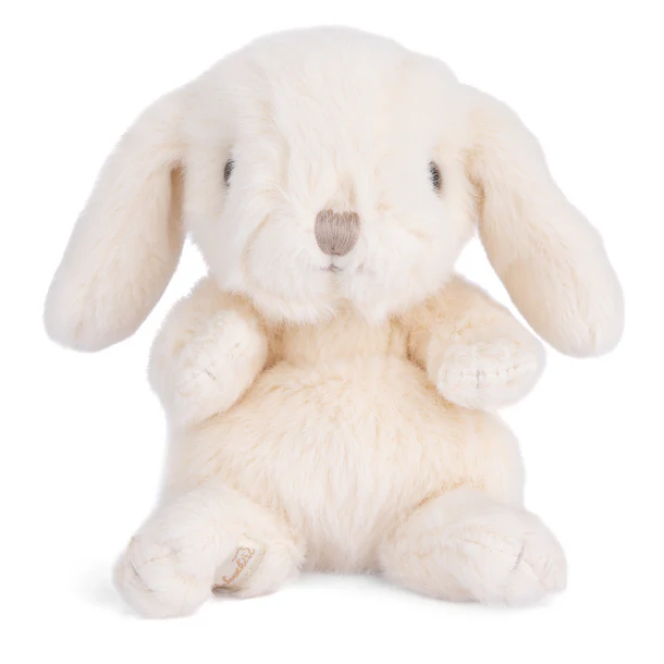 Plush Kanini - White bunny on a white background