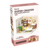 Rolife Super Creator Pop Bubble Bathroom toy set packaging on a white background