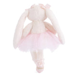 Plush Dancing Jayleen - Light Pink bunny wearing a light pink tutu on a white background