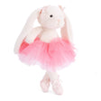 Plush Dancing Jayleen - Pink  bunny on white background.