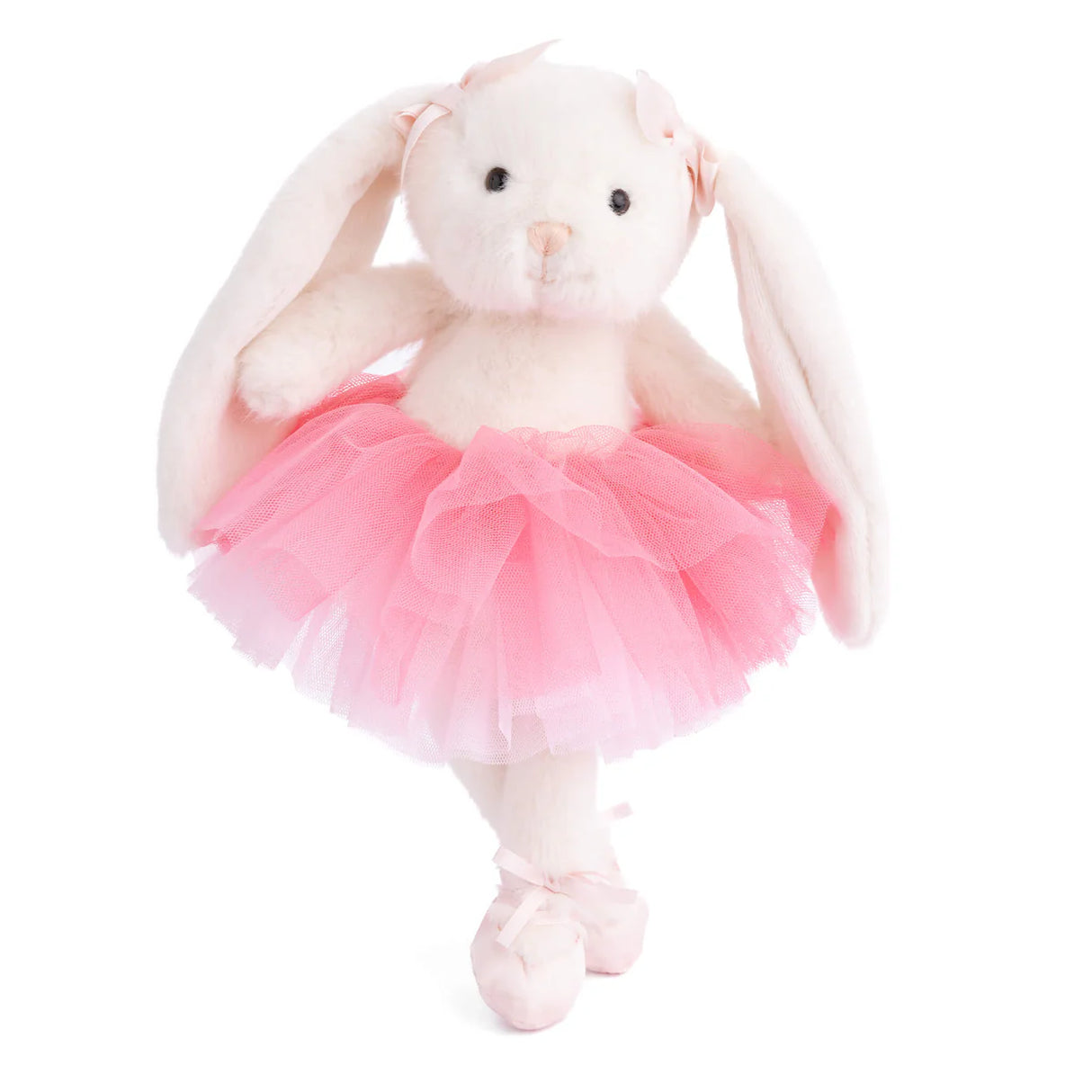 Plush Dancing Jayleen - Pink  bunny on white background