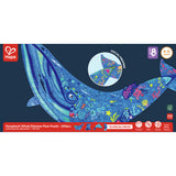 Humpback Whale Shimmer Floor Puzzle packaging with Hape logo on a white background