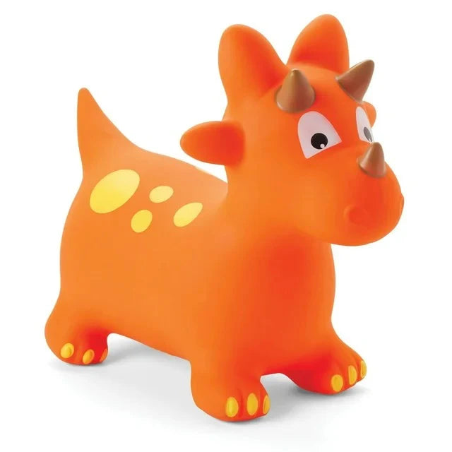 Orange Kidoozie Bounce Around Dino on a white background
