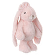 Pink plush Friendly Kanina - Misty Rose bunny toy on a white background