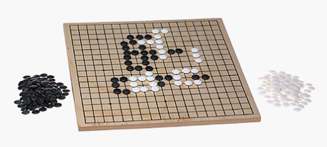 Go Game with Wood Board
