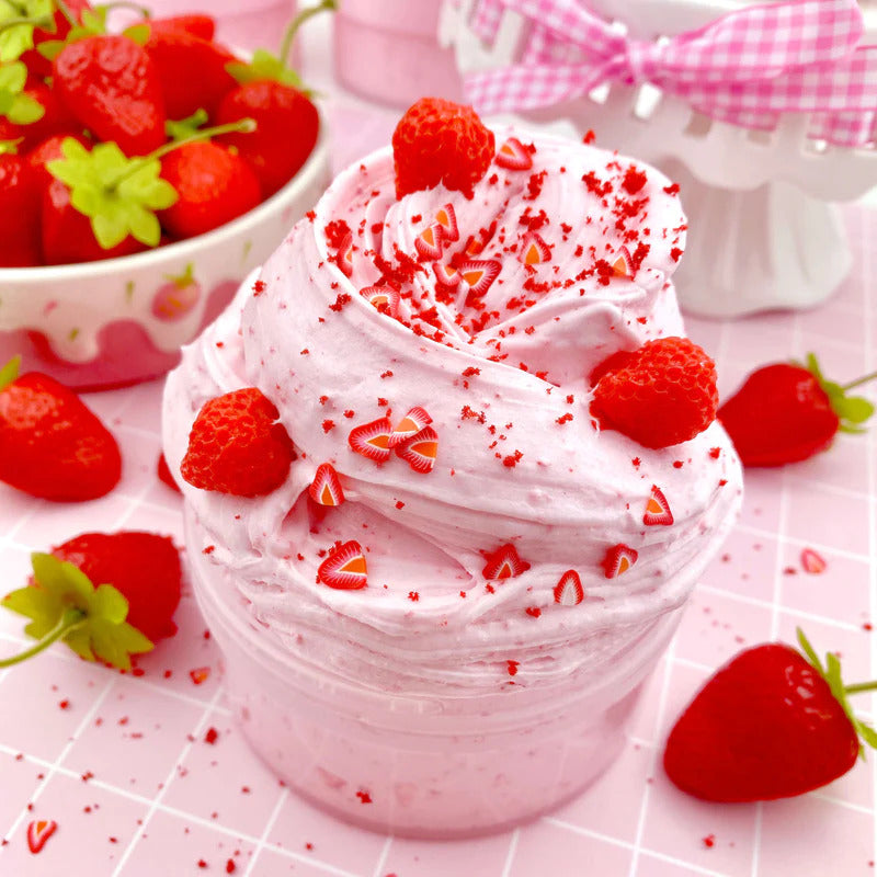 Strawberry Mousse Fluffy Butter Slime