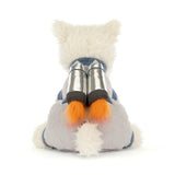 Munro Scottie Dog Space Outfit plush toy dog on a white background