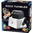 Boxed The Thames & Kosmos Rock Tumbler with images of polished stones on a black background