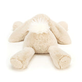 Beige plush Smudge Rabbit Medium on a white background