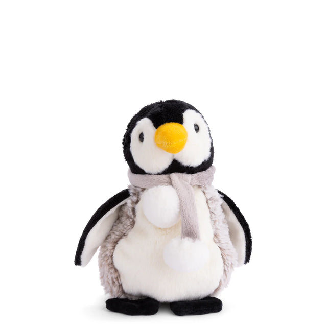 Plush Sweet Julius penguin toy with a yellow beak on a white background
