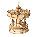 Classic 3D Wood Puzzles; Merry-go-round