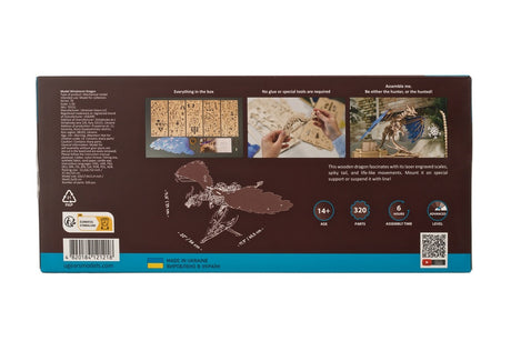 Back view of Windstorm Dragon packaging with illustrations and text on a white background