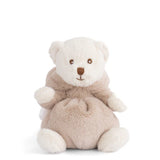 Soft plush toy named Ziggy Mouse designed as an adorable sitting bear with white and beige fur, perfect for a kid's birthday gift or a cuddly stuffed animal companion.