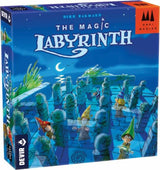 Board game box for 'The Magic Labyrinth' with colorful figures and blue background