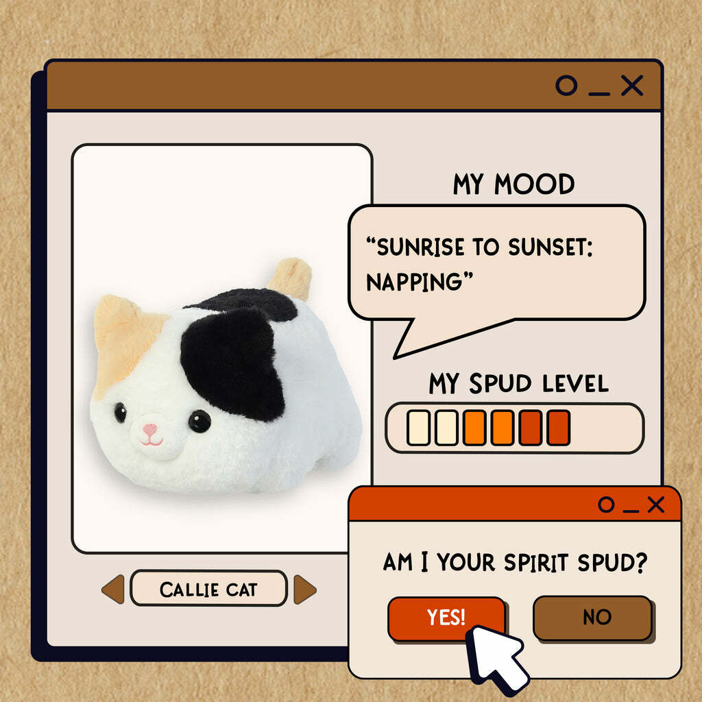 Illustration of a plush cat toy