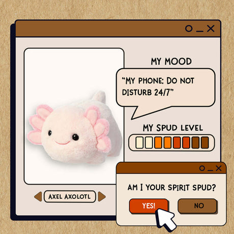 Cartoon axolotl plush toy