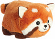 Plush toy of a red panda on a white background