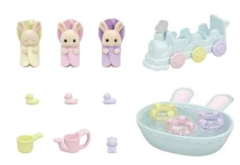 Triplet Baby Bathtime Set