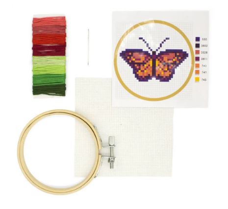 Butterfly Mini Cross Stitch Embroidery Kit