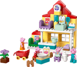 Toy  Family House building set with Peppa Pig characters and furniture on a transparent background