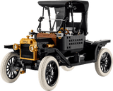 LEGO  Ford Model T made from interlocking bricks on a transparent background