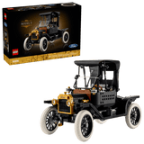 LEGO Model T Ford car set with packaging on a transparent background