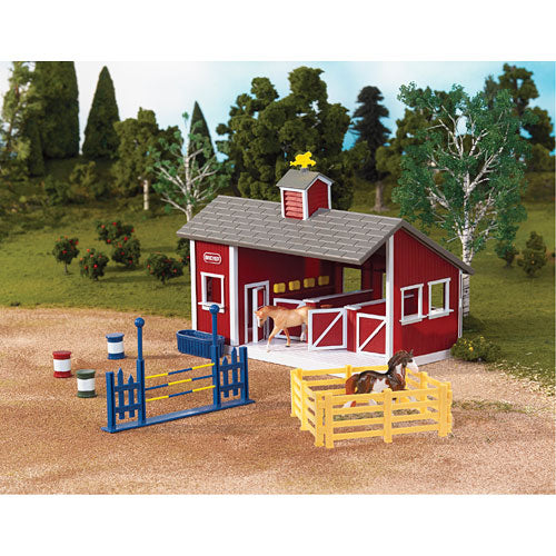Stablemates Red Stable Set with Two Horses