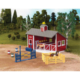 Stablemates Red Stable Set with Two Horses
