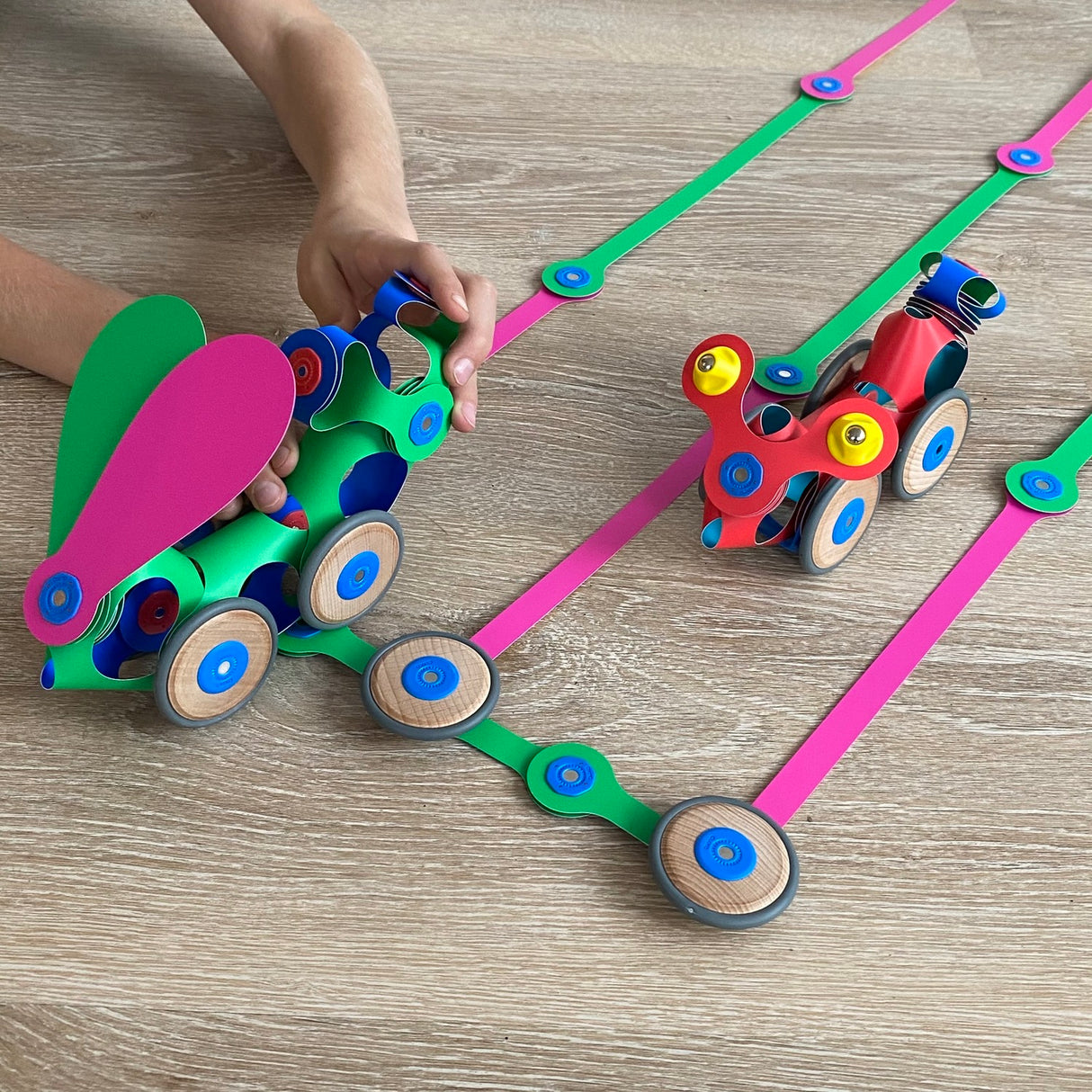 Colorful Wheel Creator Pack
 on a wooden surface