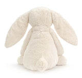 Bashful Cream Bunny Really Big plush stuffed animal with soft cream-colored fur and long floppy ears, perfect as a cuddly friend or toddler toy.