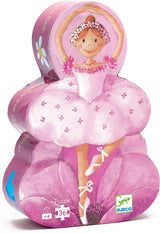 Ballerina with The Flower 36pc Silhouette Jigsaw Puzzle