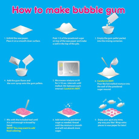 Do It Yourself Bubble Gum Kit