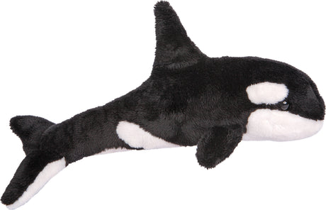 Plush Spout Orca Whale on a white background
